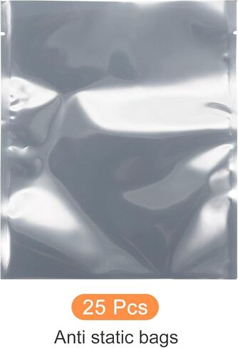 Anti Static Bags ESD Shielding Bags Reusable, [for Electronic Device GPU Hard Drive SSD HDD Motherboard] - 7x8inch/25pcs in Saudi Arabia