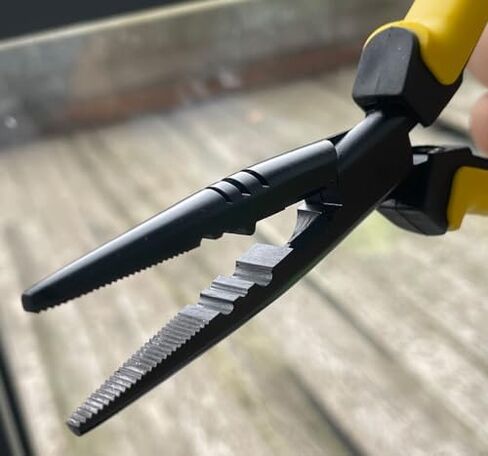 7" Split Ring Nose & Fishing bait, Fishing Pliers with Anti-rust Teflon coated, Freshwater/Saltwater Fishing Tools, Comfort Grip Handles Fishing Gear Idea for Fishing Trip in Saudi Arabia