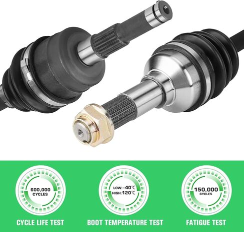 Youxmoto Front Left+Right CV Axles & Wheel Bearing Kit for Yamaha Rhino 450 2006 2007 2008 2009, Rhino 660 2006 2007, 4340 Chromoly Steel Drive Half Shaft in Saudi Arabia