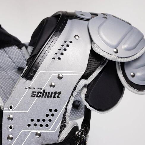وسادات كتف كرة القدم Schutt XV Skill للاعب الوسط، جهاز استقبال واسع، ظهر دفاعي in Saudi Arabia