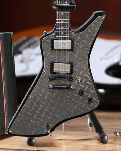 FanMerch Mini Guitar Metallica Collectible James Hetfield Diamond Plate Guitar Replica in Saudi Arabia