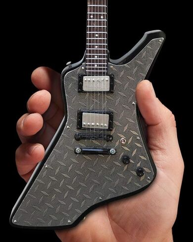 FanMerch Mini Guitar Metallica Collectible James Hetfield Diamond Plate Guitar Replica in Saudi Arabia