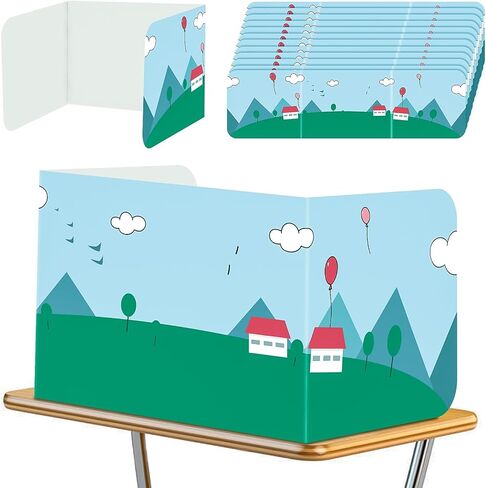 24 حزمة من دروع الخصوصية لمكاتب الطلاب (16 بوصة عرض × 12 بوصة ارتفاع × 13 بوصة عمق)، وفواصل مكتب الفصل الدراسي للطلاب، وألواح خصوصية ثلاثية الطي للاختبار وتقليل التشتيت in Kuwait