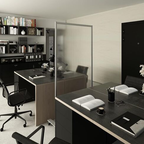 INNOVART مقسم جداري متنقل 70 بوصة ارتفاع × 35 بوصة عرض، فواصل غرفة التقسيم المتداول جدار مكتب قائم بذاته مع عجلات، لوحة ضوء الشمس جدران مسح جافة للمكاتب والصالونات وصالونات الأظافر والمطاعم in Kuwait