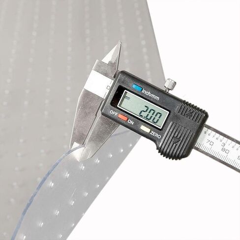 حصيرة كرسي مكتب WASJOYE للسجاد، سجادات شفافة مستديرة مقاس 91.44 سم مع شفة ممتدة للكراسي جيدة للمكاتب والمكتب والمنزل، حصيرة PVC متدحرجة شديدة التحمل للكرسي على السجاد للعمل والمنزل والألعاب in Kuwait