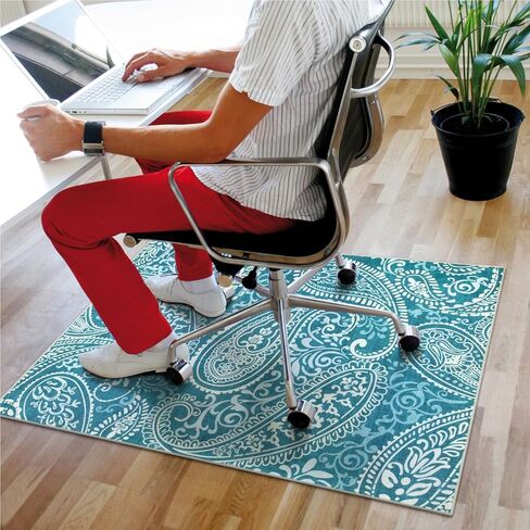 Anidaroel حصيرة كرسي مكتب للأرضيات الصلبة والبلاط، 48 بوصة × 60 بوصة حصيرة كرسي مكتب للمكتب المنزلي، سجادة تحت المكتب للكرسي المتدحرج، حصيرة كرسي كمبيوتر غير قابلة للانزلاق، سجادة حامية للسجاد منخفضة الوبر in Kuwait
