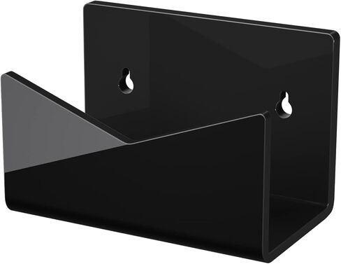 Richboom Acrylic Mail Holder, Envelope Holder for Desk Countertop Letter Holder for Home Office School (1 Section Black) in Saudi Arabia