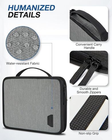 BAGSMART Electronics Organizer Case,Travel Cable Organizer Bag,Adjustable Cord Organizer Storage Bag for 12.9'' Tablet,Peak Design Tech Pouch for Charging Cable,iPad Pro,Phone,Power Bank,Black in Saudi Arabia