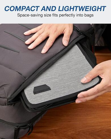 BAGSMART Electronics Organizer Case,Travel Cable Organizer Bag,Adjustable Cord Organizer Storage Bag for 12.9'' Tablet,Peak Design Tech Pouch for Charging Cable,iPad Pro,Phone,Power Bank,Black in Saudi Arabia