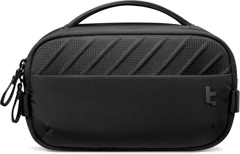 tomtoc Electronics Organizer, Accessories Pouch for Travel Essentials, Travel Tech Organizer as Travel Accessories, Cord Organizer for Phone, Power Bank, Cable, Charger, SD Card, Black in Saudi Arabia