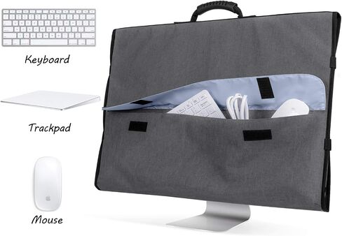 CURMIO Carrying Bag Compatible with Apple 21.5" All in One Desktop PC, Gray in Kuwait