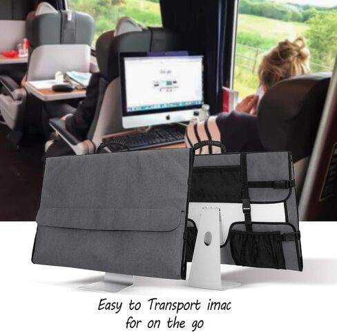 CURMIO Carrying Bag Compatible with Apple 21.5" All in One Desktop PC, Gray in Kuwait