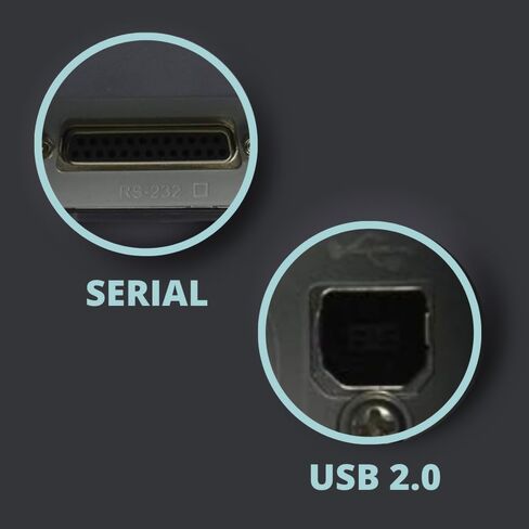 طابعة الإيصالات الحرارية KONCEPT TM-T88V وواجهات USB وإيثرنت وتسلسلية - سنة واحدة - مع كابل USB 2.0 وسلك طاقة عالمي ومحول تيار متردد PS-180 وقطعة قماش تنظيف من الألياف الدقيقة (متجددة) رمادي داكن in Kuwait