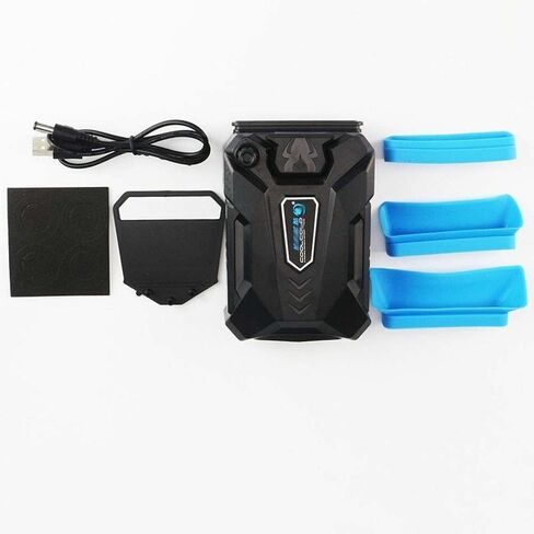 وسادة تبريد لمروحة الكمبيوتر المحمول Eborsi - مروحة تبريد USB صغيرة قوية لاستخراج الهواء من أجل Acer وAsus وApple وHP وMSI Gaming Laptop وUSB للتبريد الفوري - نحيفة محمولة وهادئة in Kuwait