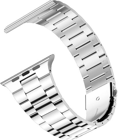 iiteeology Lightweight Stainless Steel Band Designed for Apple Watch Ultra 3 & Ultra 2, Series 1-11, 46mm, 45mm, 44mm, 42mm, Replacement iWatch Bands for Men & Women,Black in Kuwait