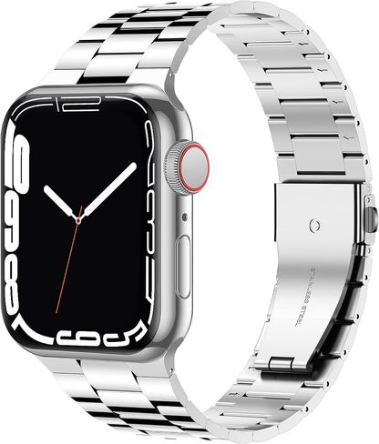 iiteeology Lightweight Stainless Steel Band Designed for Apple Watch Ultra 3 & Ultra 2, Series 1-11, 46mm, 45mm, 44mm, 42mm, Replacement iWatch Bands for Men & Women,Black in Kuwait