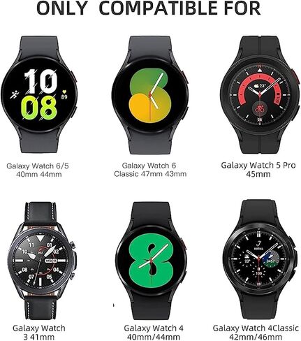 Lerobo No Gap Band Compatible With Samsung Galaxy Watch 7 5 4 6 (44mm 40mm), Watch 5 Pro (45mm), 4 Classic (46mm 42mm) - 20mm Quick Release Sport Replacement for Women Men in Kuwait
