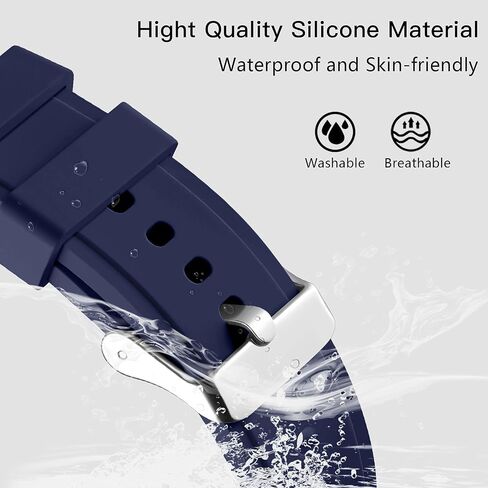 Lerobo No Gap Band Compatible With Samsung Galaxy Watch 7 5 4 6 (44mm 40mm), Watch 5 Pro (45mm), 4 Classic (46mm 42mm) - 20mm Quick Release Sport Replacement for Women Men in Kuwait