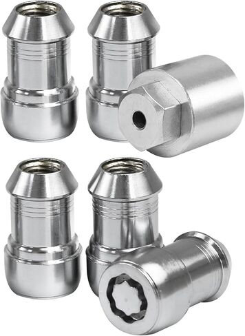 Anti-Theft Wheel Locks Locking Lug Nuts Set Fits for Jeep Wrangler JL 2018-2023 Gladiator JT 2020-2023 Replaces 82215711, Set of 5, with Key in Saudi Arabia