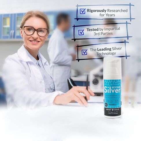 Beyond Silver Structured Silver Gel – 25 ppm – 2oz – Healing Colloidal Silver Gel with Organic Aloe Vera for Wound Care in Saudi Arabia