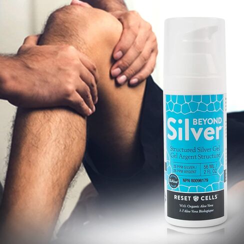 Beyond Silver Structured Silver Gel – 25 ppm – 2oz – Healing Colloidal Silver Gel with Organic Aloe Vera for Wound Care in Saudi Arabia