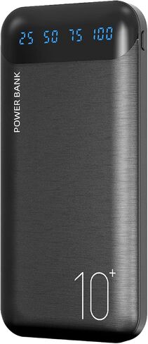 YOBON Power Bank 10000mAh Portable Charger Slim Battery Pack with 2 USB 2.4A Outputs and USB C in/Out Compatible with Huawei iPhone 16 15 14 13 12 iPad Samsung Galaxy S20 Android Tablet in Saudi Arabia