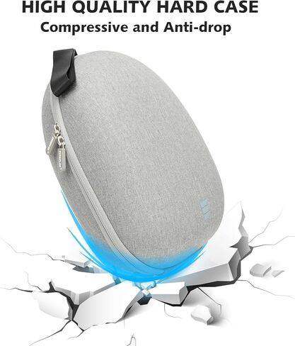 حقيبة حمل صلبة من EUCARLOS لجهاز Meta Quest 2/ Quest 3/ Vision Pro، حافظة مع غطاء عدسة لسماعات رأس ألعاب الواقع الافتراضي مع حزام النخبة وأجهزة التحكم، حقيبة تخزين لملحقات Oculus Quest3/ Vision Pro in Kuwait
