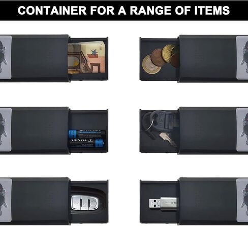 Magnetic Key Box Hide a Key Outside Strong Magnet Spare Key Hider Secret Key Holder Under Car for Car Home Garage Office Safe Emergency Key Case in Saudi Arabia
