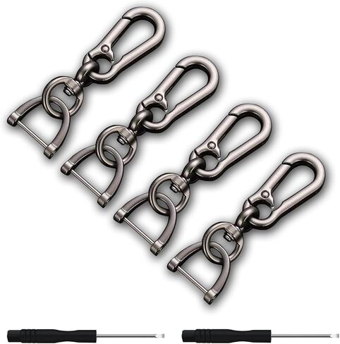 TANDRIVE 2PCS Car Key Chains for Men and Women, Bright Black in Saudi Arabia
