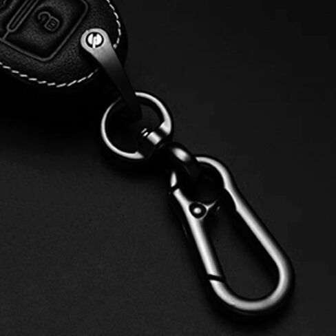 TANDRIVE 2PCS Car Key Chains for Men and Women, Bright Black in Saudi Arabia