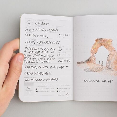 مجلة جواز سفر منتزه ليترفولك الوطني — كتاب تجارب خارجي بحجم الجيب (عرض 3.5 بوصة × ارتفاع 5.5 بوصة) in Kuwait