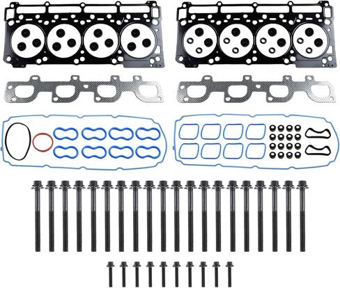 6.4 Hemi MDS Lifters Camshaft Cam Kit مع مسامير جوانات الرأس لـ 2011-2015 دودج تشالنجر تشارجر كرايسلر جيب جراند شيروكي 6.4L V8 HS26568PT 5038419AB in Saudi Arabia