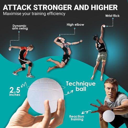Volleyball Rebounder Training Equipment - Volleyball Serve Spike and Hitting Trainer. Volleyball Accessories Indoor and Outdoor - Great Volleyball Gifts for Teen Girls in Saudi Arabia