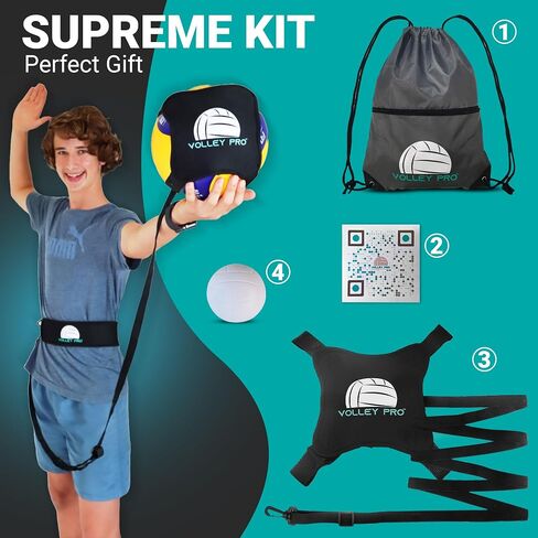 Volleyball Rebounder Training Equipment - Volleyball Serve Spike and Hitting Trainer. Volleyball Accessories Indoor and Outdoor - Great Volleyball Gifts for Teen Girls in Saudi Arabia