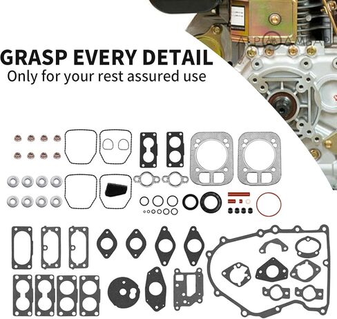 24755113-S 24755158-S Engine Gasket Kit Valve Seal O-Ring Set Kit Replacement for Kohler CH25 CH26 CH730S CH750 CV25 CH740-3343 ECH730-3017 ECH730-3032 Lawn & Garden Equipment Engine in Kuwait