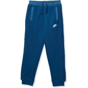 Nike Boy's NSW Club Fleece Winterized Pants (Little Kids/Big Kids) Valerian Blue/Mint Foam L (14-16 Big Kid)