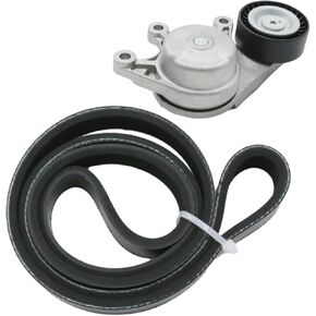 11287618848 Drive Belt Tensioner and Ribbed V-Belt kit, Replacement for BMW 228i 2014-2016 Replacement for BMW X3 2013-2017, Replaces 11287618848