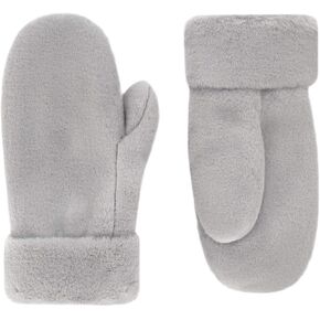 Futrzane Modern Gloves - Womens Faux Fur Lined Mittens - Fluffy Ladies Gloves