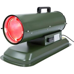 PioneerWorks 80,000 BTU سخان ديزل الهواء القسري وسخان الكيروسين، سخان مساحة توربيدو مع التحكم في درجة الحرارة الحرارية، محمول للخارج، موقع العمل، المرآب وموقع البناء in Kuwait