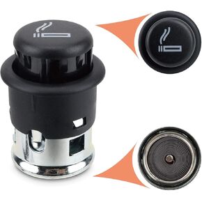 Cigarette Lighter for VW Jetta Socket Plug Replacement Console 12V Accessory Push Button for VW Jetta Golf Passat Audi A3 A4L A5 A6L A7 Q3 Q5 Q7 etc. 1J0919307