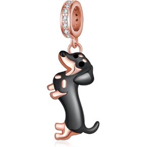Dachshund Charms 925 Sterling Silver Dog Charms for Bracelets Dachshund Jewelry Dachshund Gifts Dog Gifts for Women