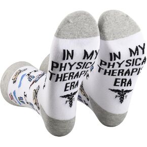PXTIDY 2 Pairs Physical Therapist Sock Physiotheraphy Gift Physical Therapy Graduate Gift Physical Therapy Assistant Sock