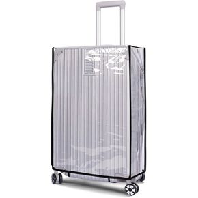 ZMD Clear PVC Suitcase Cover Protectors, 28 Inch Waterproof Transparent Luggage Cover Travel Suitcase Wrap Luggage Sleeves for Wheeled Suitcase