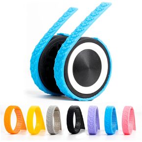 8 pack Luggage Wheel Covers,Adhesive Silicone Silent luggage wheel suitcase wheel covers protector covers Cover for Carry-on Luggage 2-2.6 inches (BLUE)