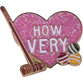Heathers How Very Croquet Balls Heart Love 80s Classic Vintage Dark Comedy Cult Movie 1.2" Enamel Pin Badge