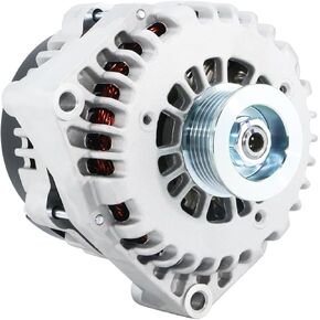 New Alternator High Output 255 AMP Compatible With Chevrolet GMC Silverado Sierra Express 1500 2500 2001-2004, Yukon Tahoe 00-02, Isuzu Hummer 6.0L 6.6L 8.1L 10464405 10464456 10464476 15263859
