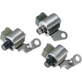 Motoforti 3PCS Transmission Lock Up Solenoid Kit Shift Solenoids Kit A340E-F for Toyota 4Runner A340E A340F for Jeep Cherokee Comanche Long-lasting