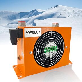 AJ0607T-CA Hydraulic Oil Cooler 48W 12VDC Air Cooled Oil Radiator# 20L/min
