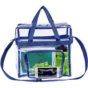 Clear Bag Stadium Approved,Stadium Security Travel & Gym Clear Tote Bags,12"x 6"x12"