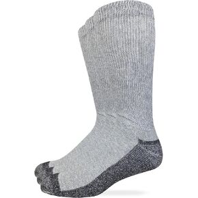 Carolina Ultimate Non Binding Cotton Work/Casual Crew 3 Pair, Grey, Large, 10-13